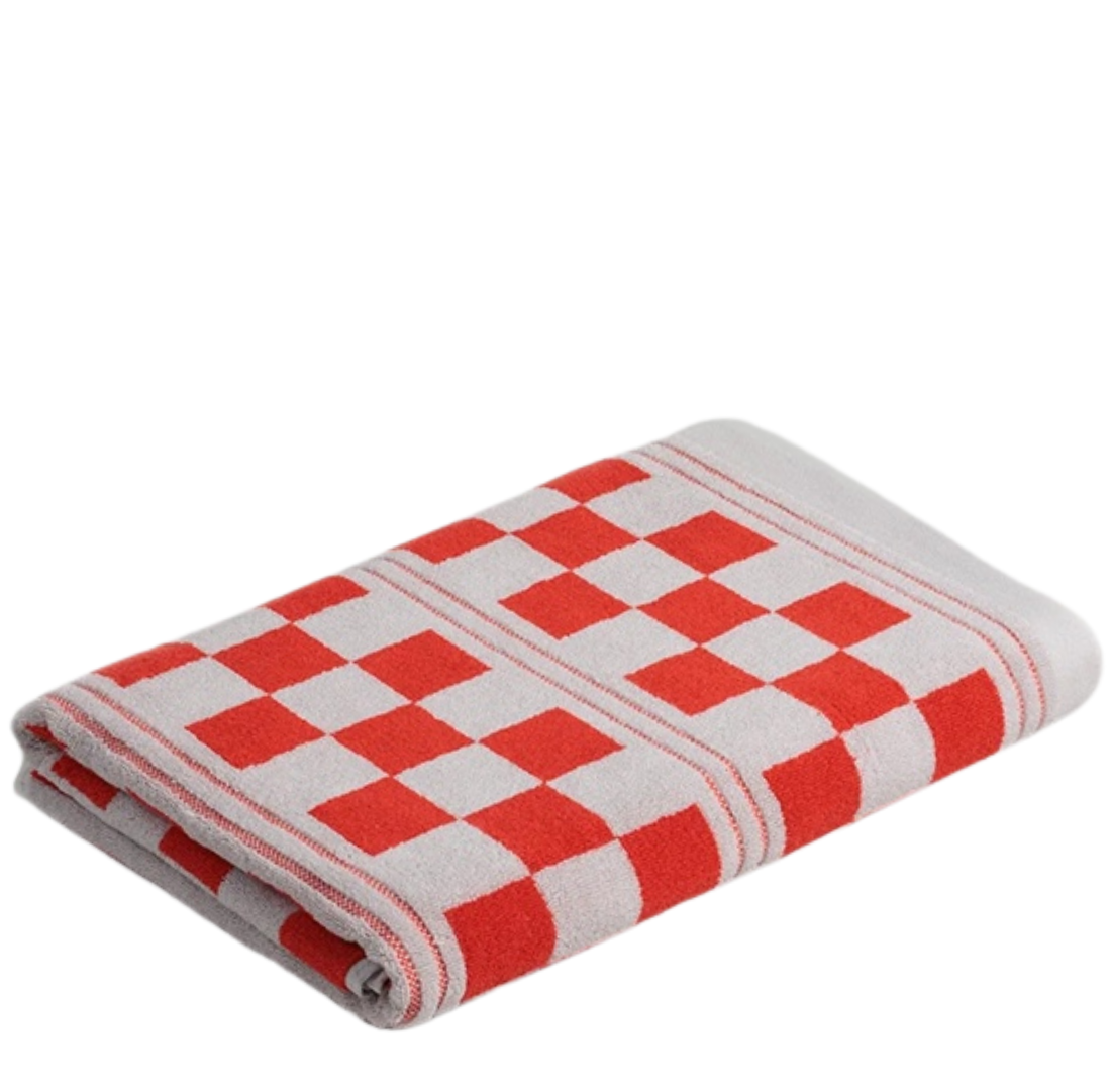 Busby Pool Towel | Cloud + Ranch Red