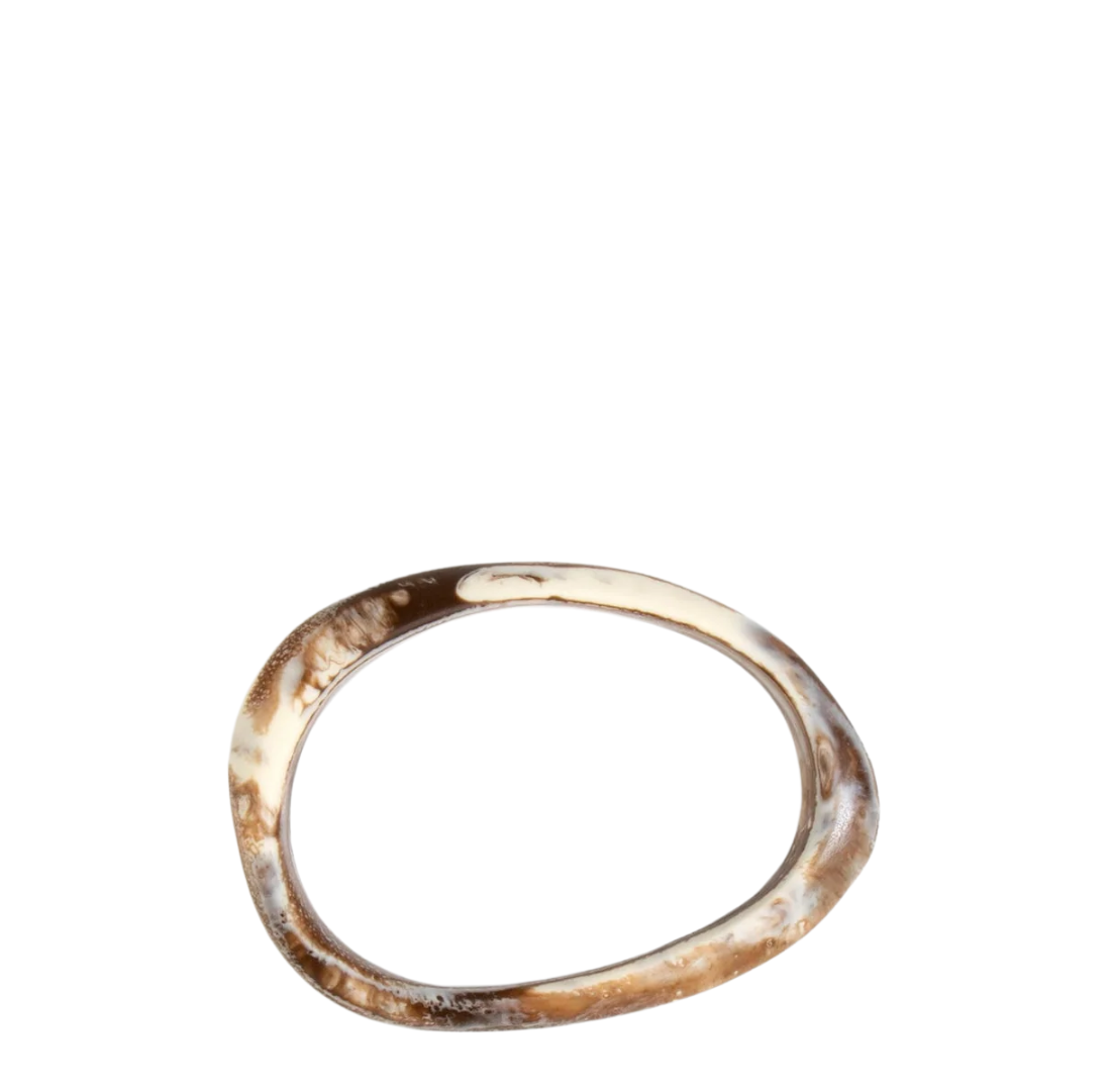 Rock Wishbone Bangle | Cappuccino