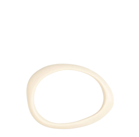 Rock Wishbone Bangle | Cream