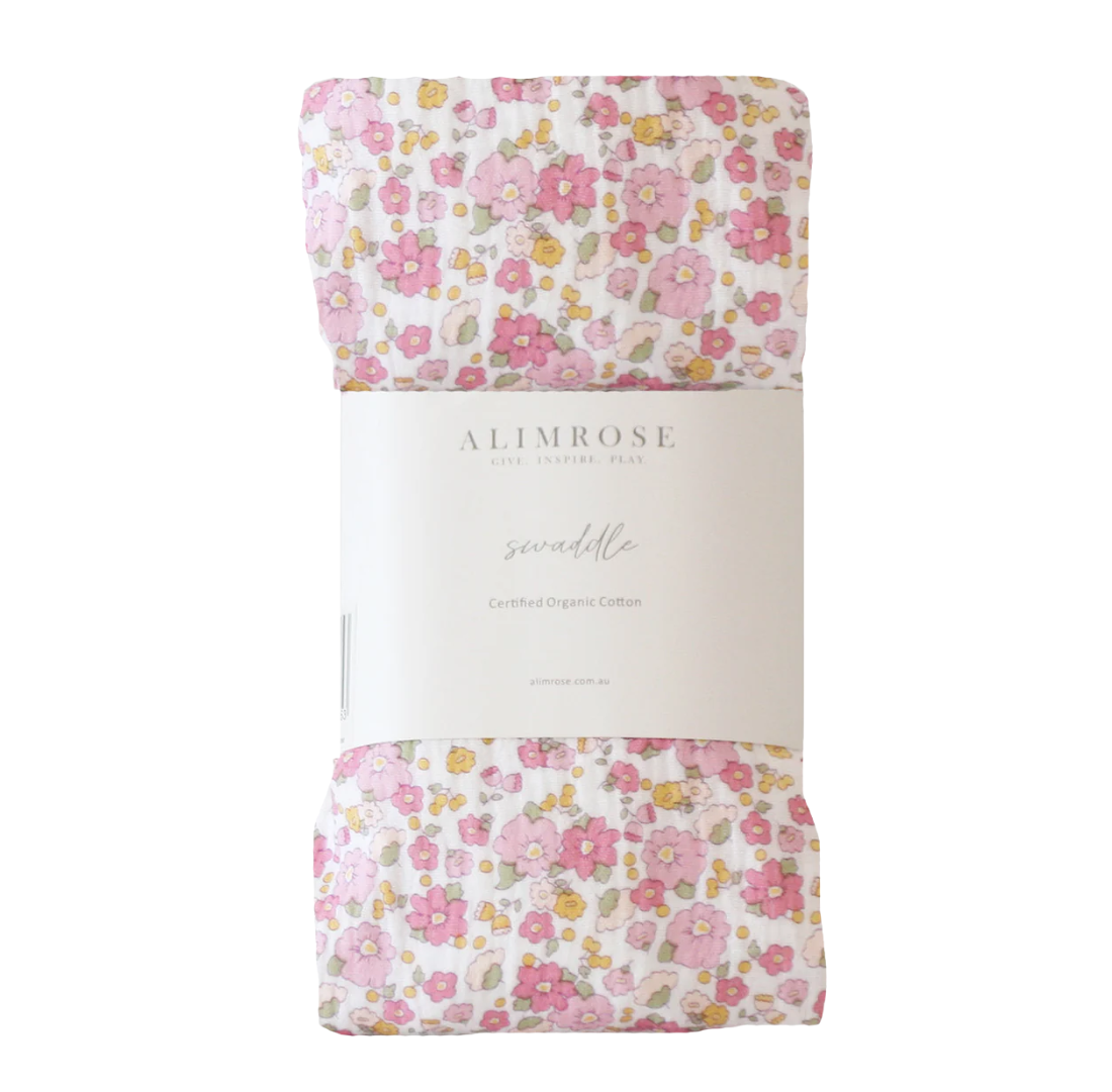 Muslin Swaddle | Rose Garden