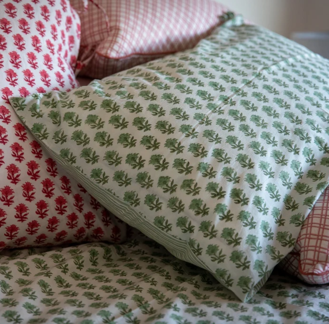 Pillow Case | Marigold, Green
