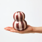 Fonda Vase | Burgundy Pink Stripe