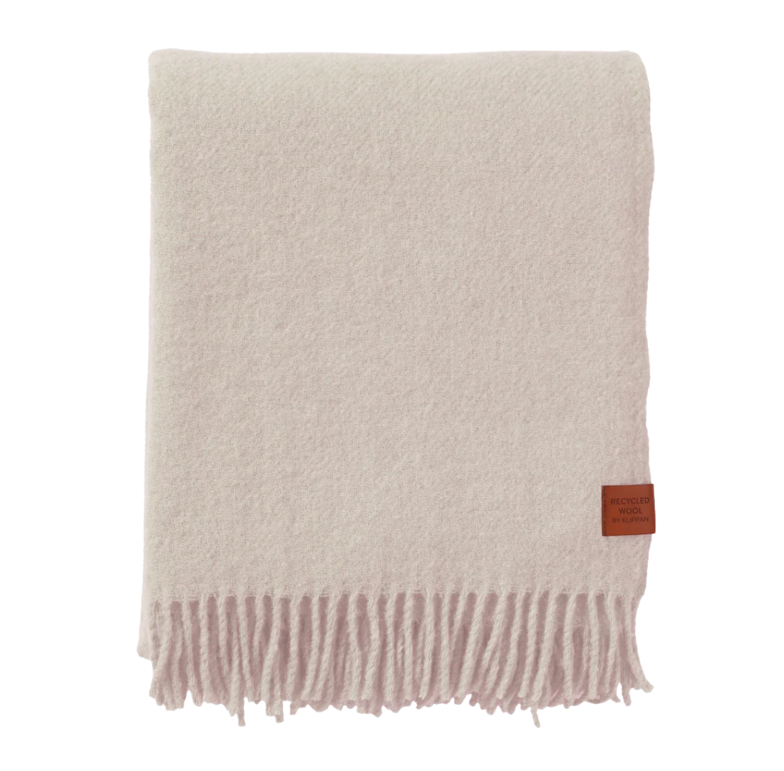 Blanket | Cream | Recycled & Lamb's  Wool