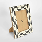 Ona Bone Inlay Photo Frame | Black