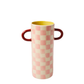 Griffe Bud Vase | Pink Check