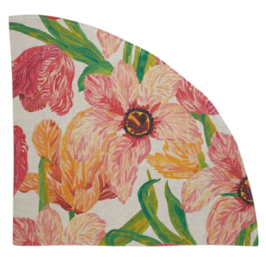 Tablecloth | Tulip Multi | Round