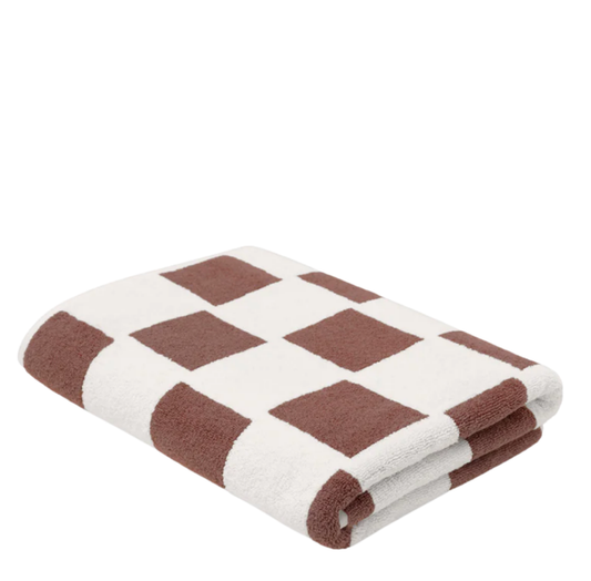 Brick Bath Sheet | Coffee + Ivory