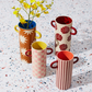 Griffe Bud Vase | Pink Check