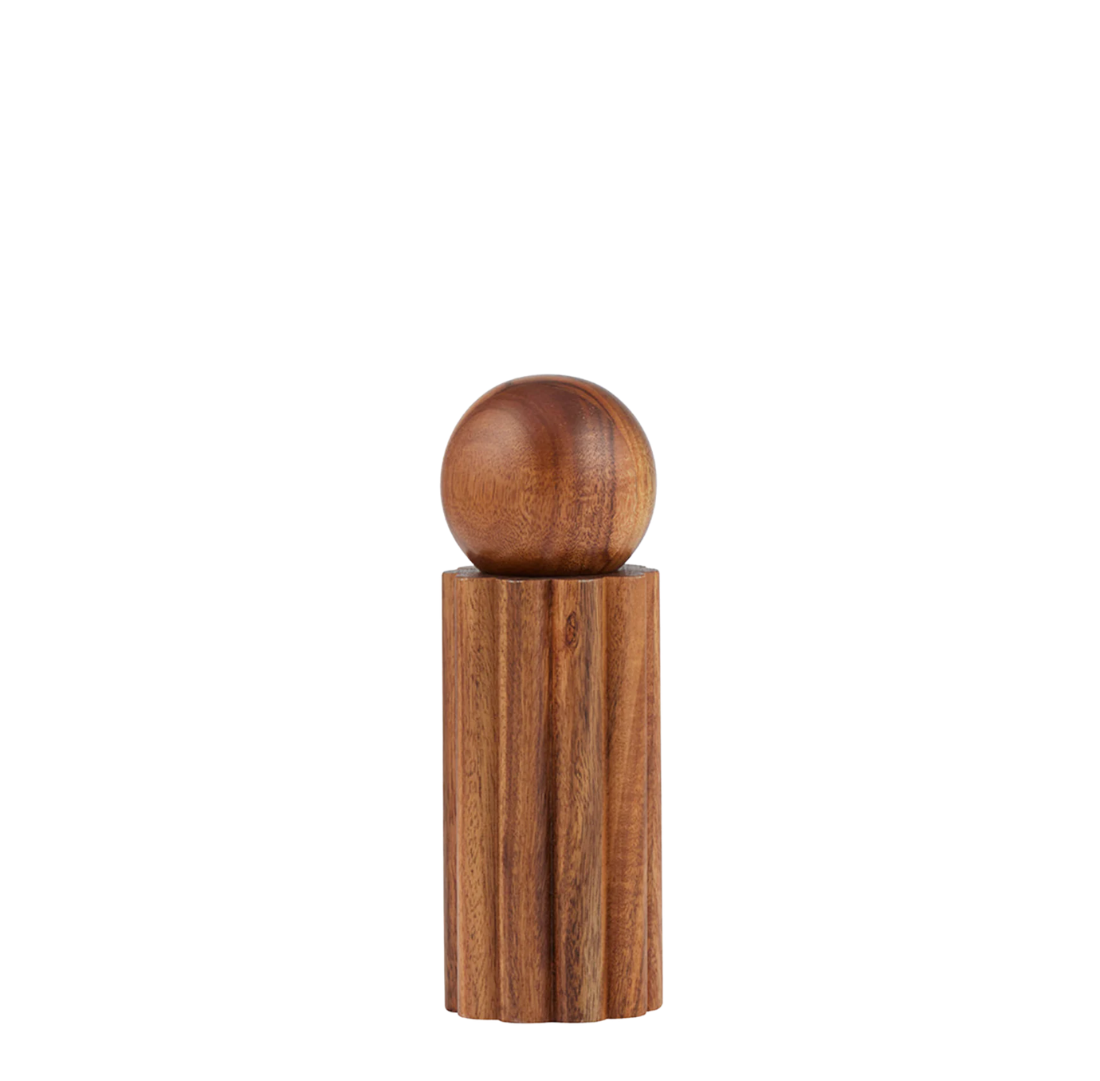 Wood S&P Grinder 16cm | Natural