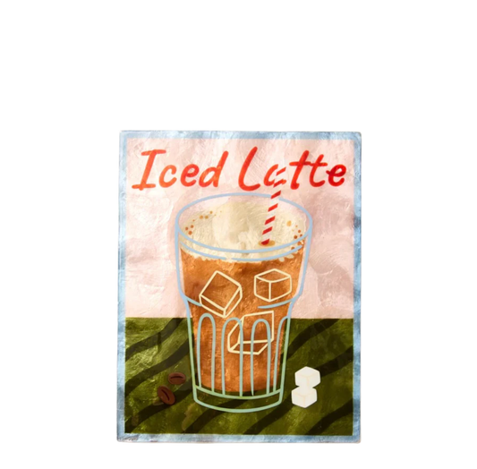 Barista Wall Art Iced Latte
