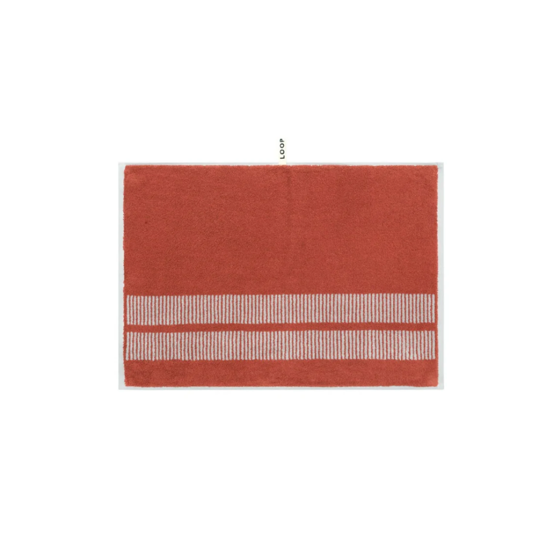 Dual Dash Hand Towel | Terracotta + Stone