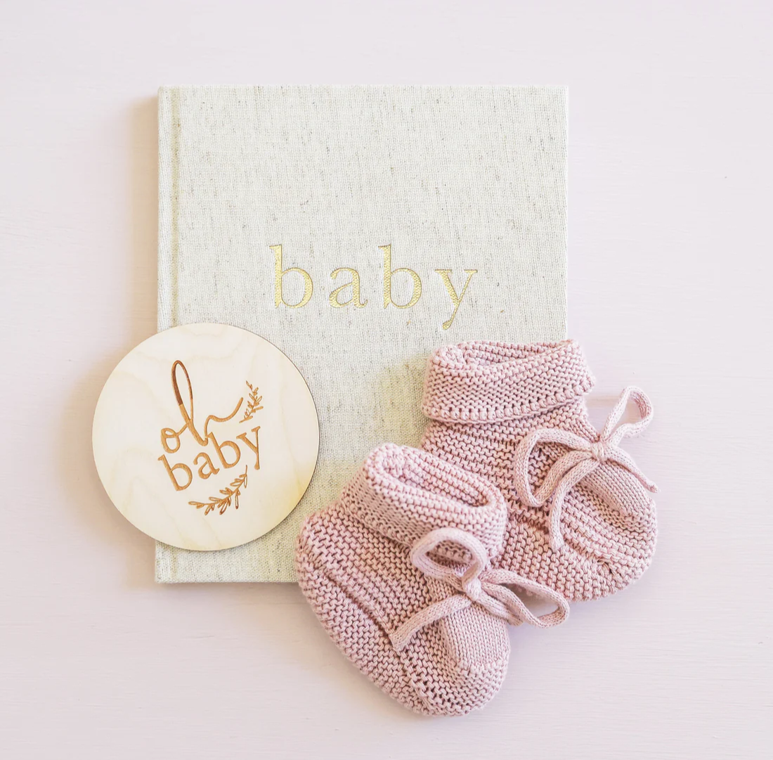 Knit Baby Booties |  0 - 6mth | Pink