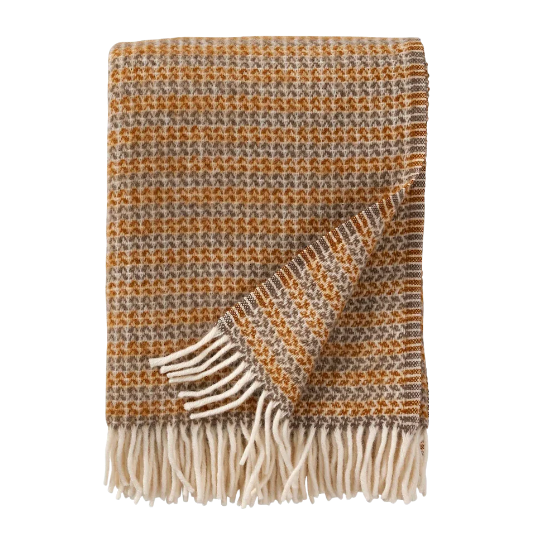 Blanket | Caramel | Brushed Lambswool