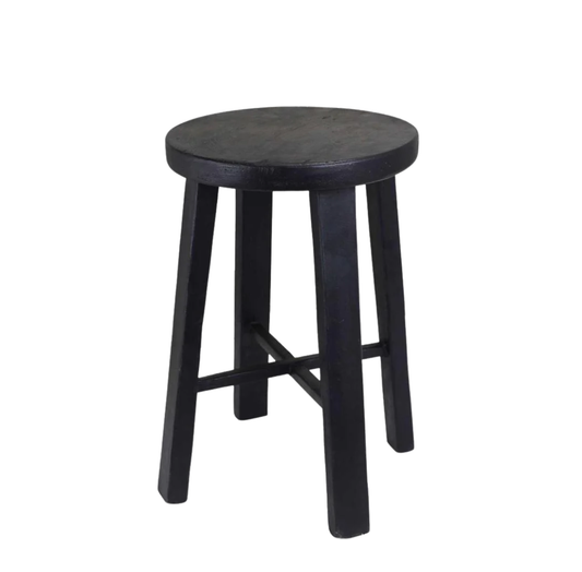 Round Stool 45cm |  Black