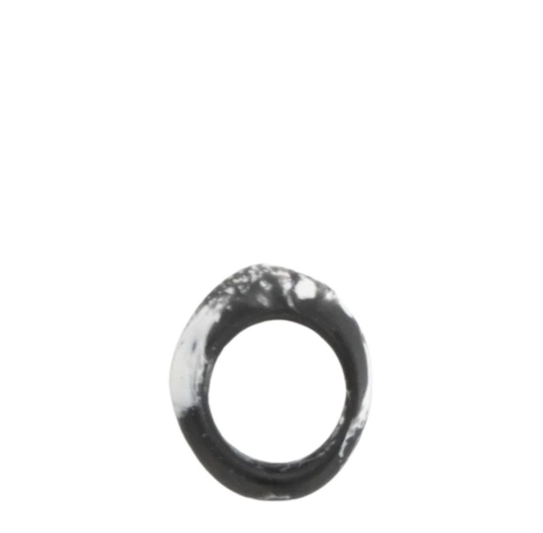 Slate Ring | Black Marble