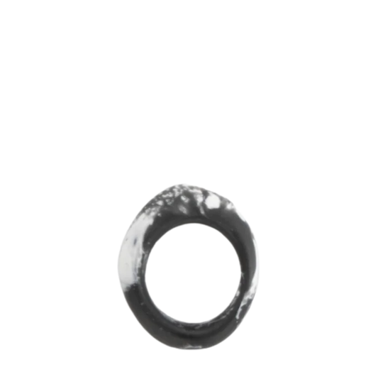 Slate Ring | Black Marble