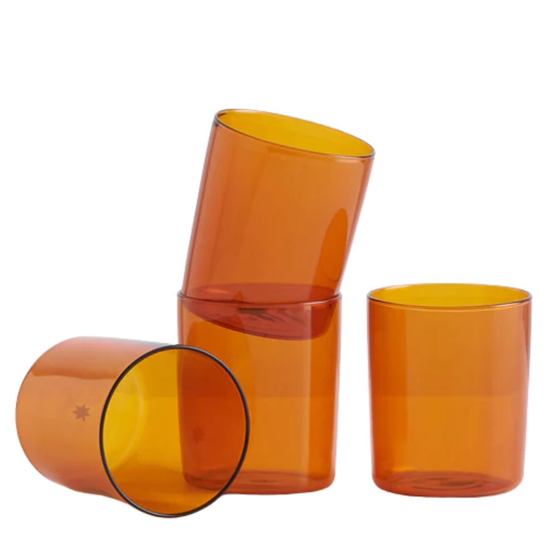 Gobelets x 4 | Amber | Lge