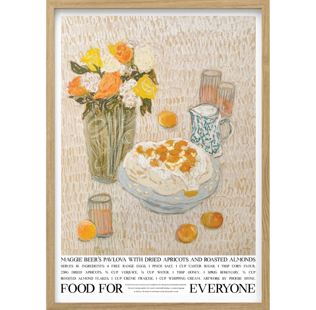 Maggie Beer's Pavlova With Dried Apricots & Roasted Almonds | Phoebe Stone