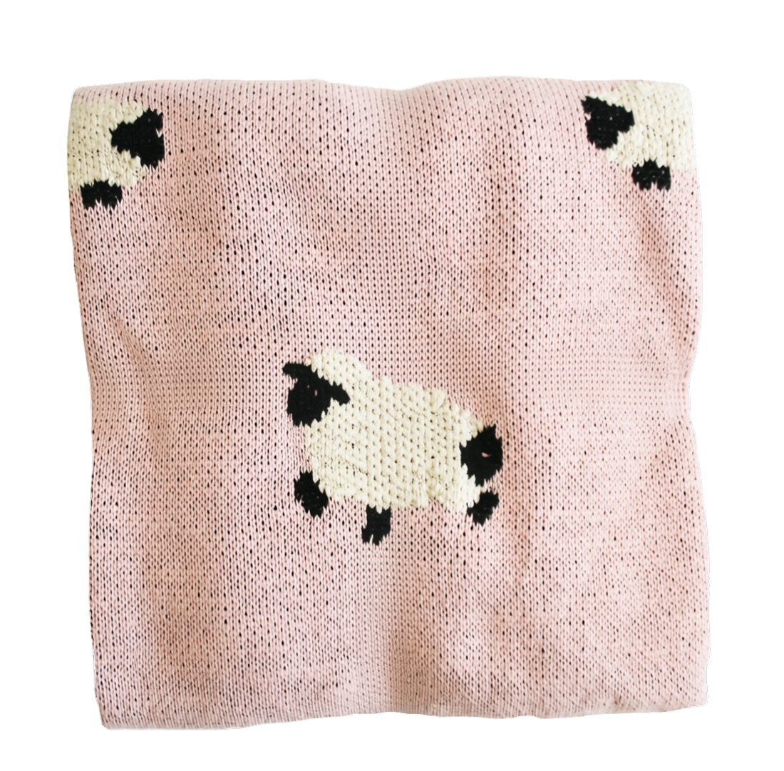 Baa Baa Baby Blanket | Pink