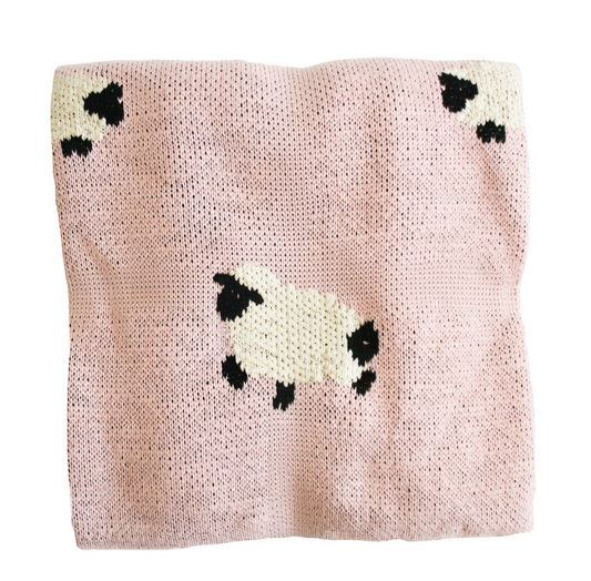 Baa Baa Baby Blanket | Pink