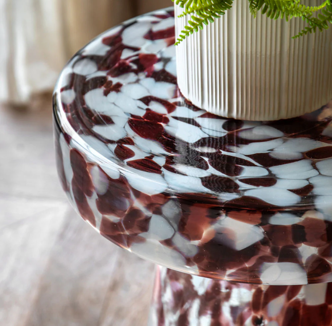 Murano Side Table | Leopard
