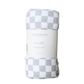 Muslin Swaddle | Dove Grey Check