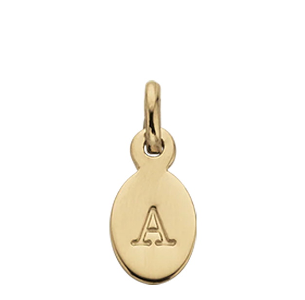 Initial Charm | V | Yellow  Gold