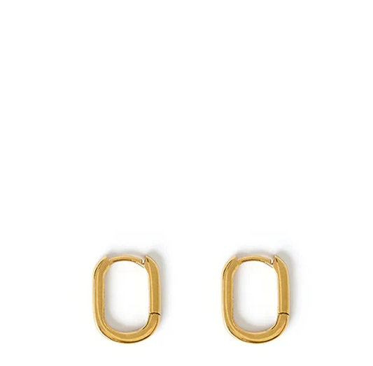 Link Up Hoop Huggies | Gold  S