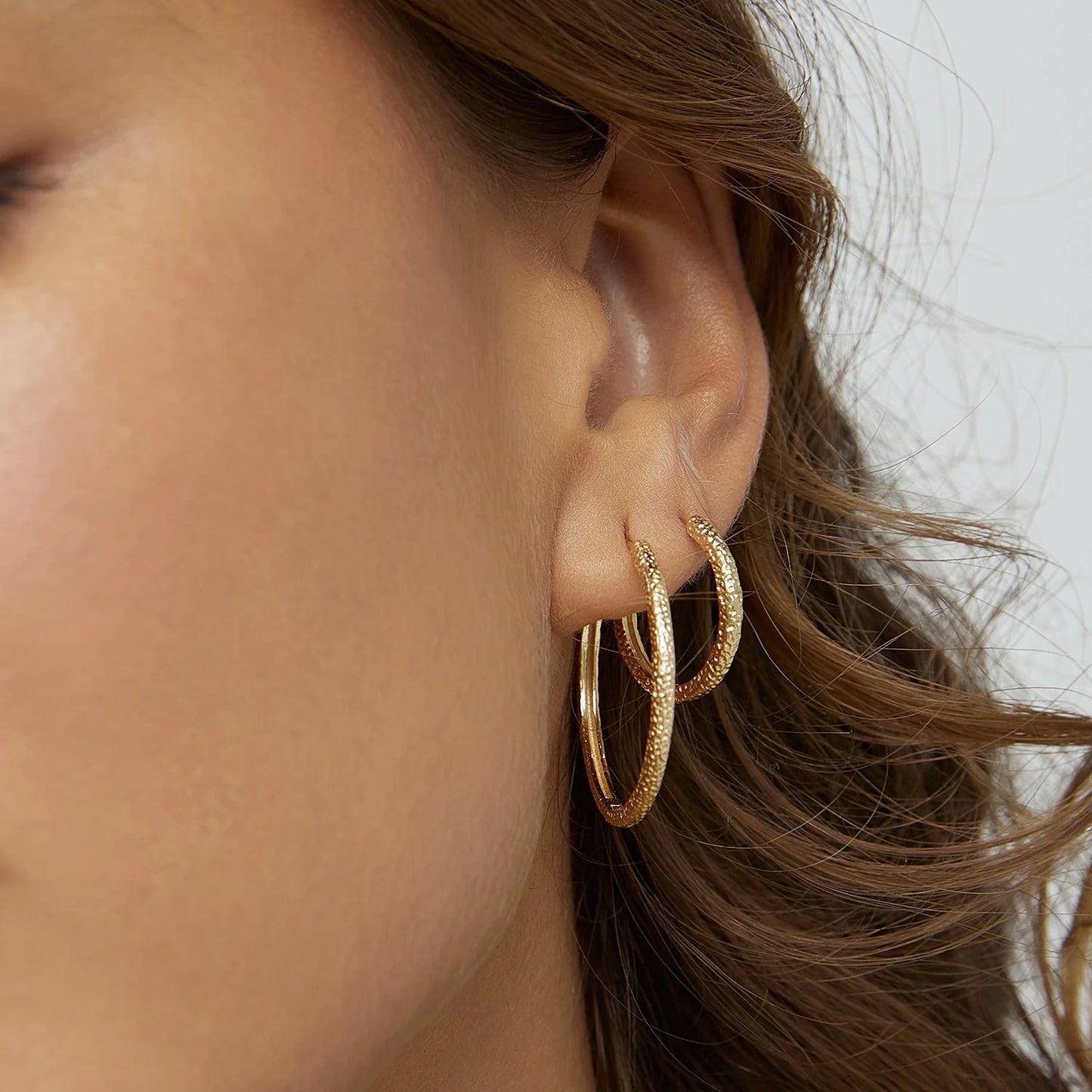 Arabella Gold Hoop Earrings