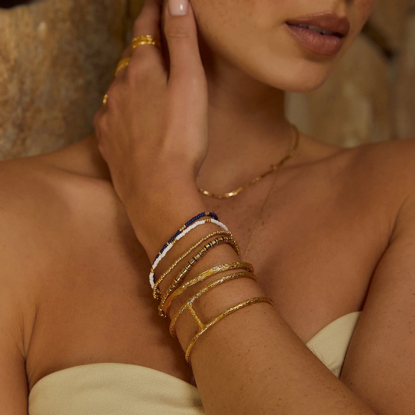 Maya Gold Cuff