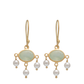 Bapu Earrings | Prehnite + Pearl