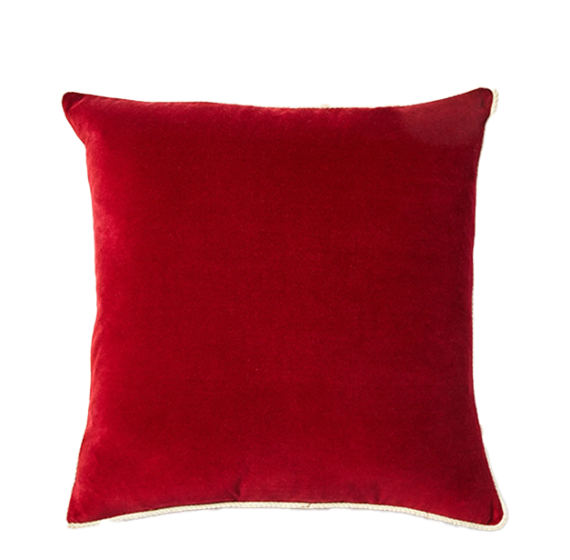 Wine Velvet Cushion