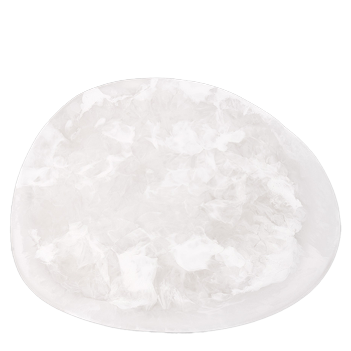 Pebble Platter | White Clear