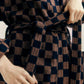 Baina Bath Robe | Tabac + Noir