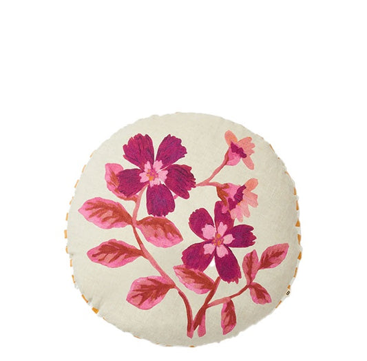Cosmos Pink Round Cushion