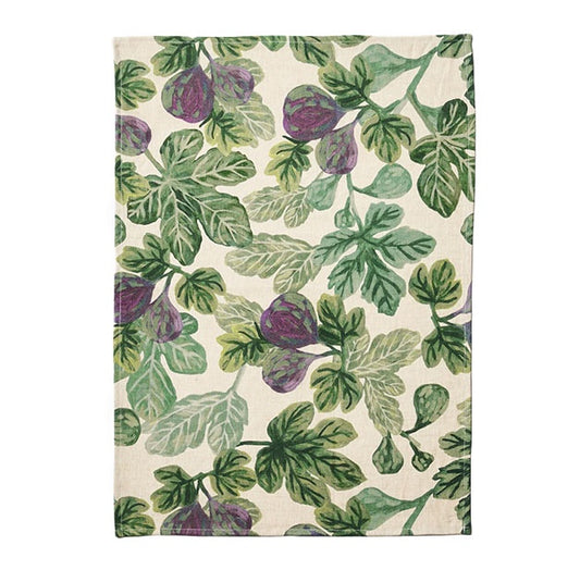Linen Tea Towel | Figgy Green