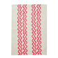 Linen Tea Towel | Double Waves Pink