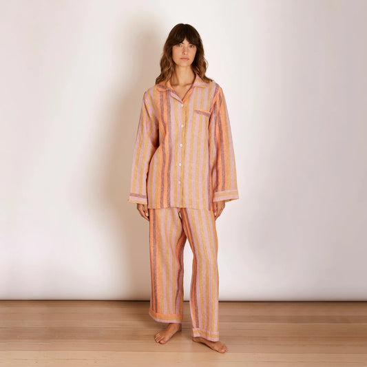 Stripe Orange Pyjama Set