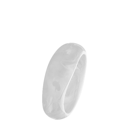 Organic Bangle | White Clear