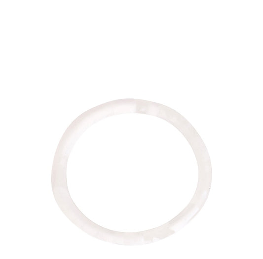 Wishbone Bangle | White Clear