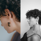 Temple Earth Wire Earring | Black