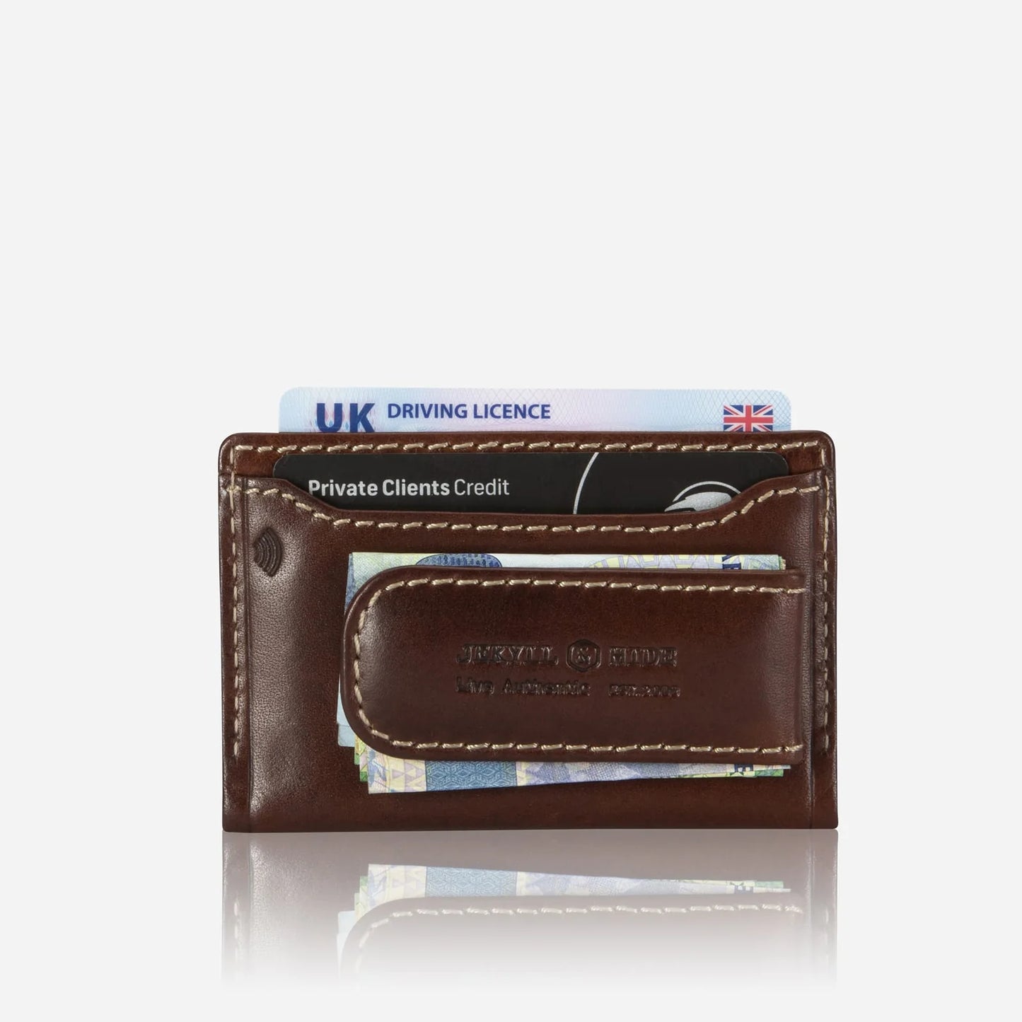 Card Holder Money Clip | Mocha
