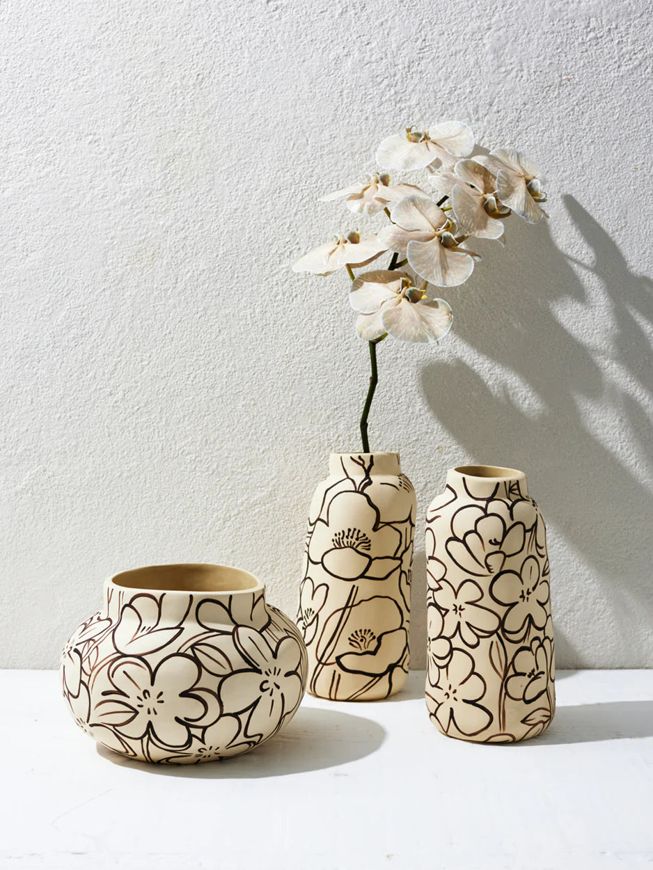 Tender Poppy Tall Vase