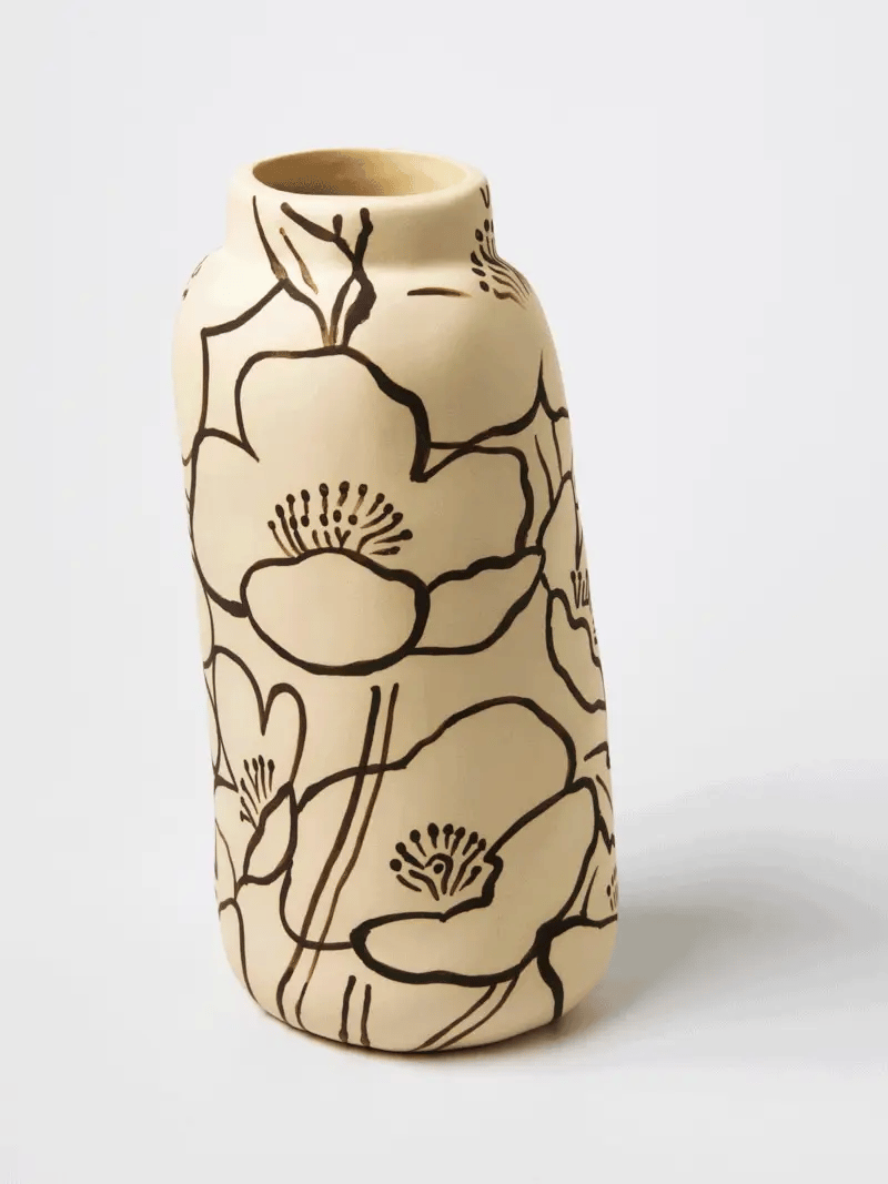 Tender Poppy Tall Vase