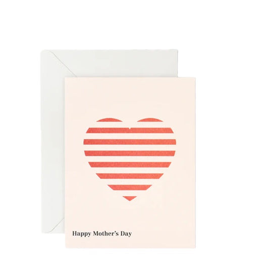 Happy Mother's Day Red Stripe Card