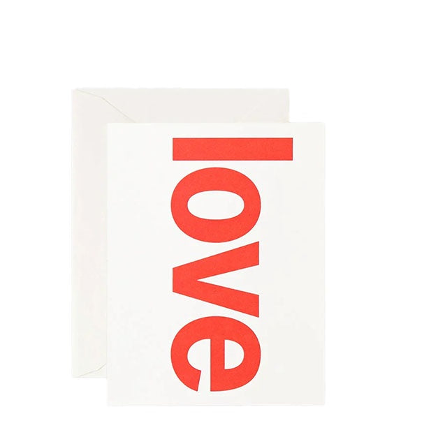 Love Card | Red Print