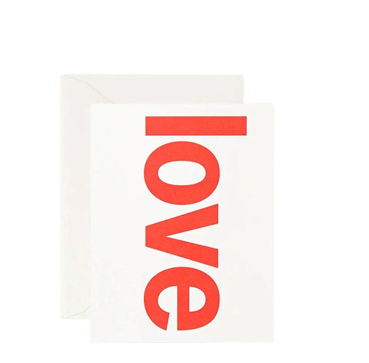 Love Card | Red Print