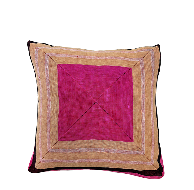 Patchwork Cushion | Pink Squares