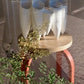 Metal/Wood Stool | 38.5x45cm