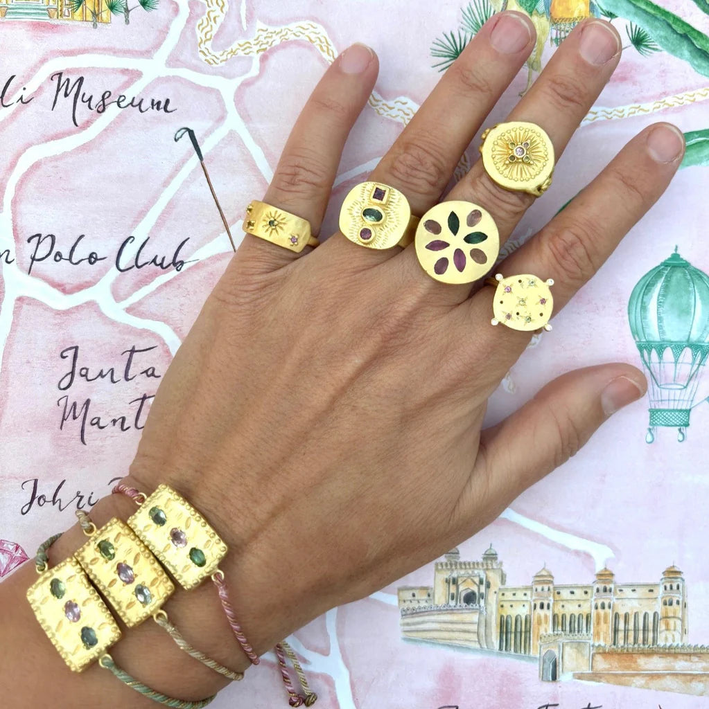 Multi Tourmaline Riad Ring